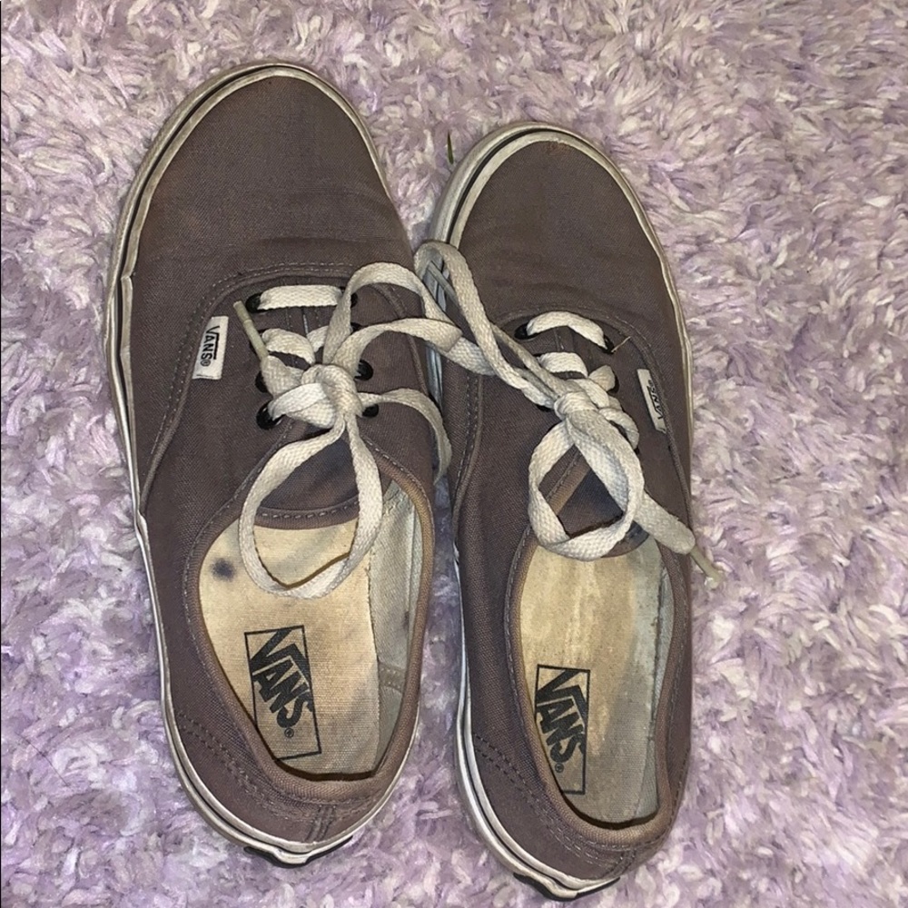 Dark grey canvas vans